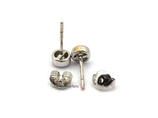 pendientes oro 18k con piedra con diamante