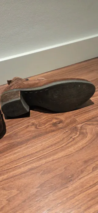 Botines Alpe piel Marrón Talla 38 Swarosky