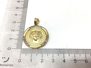 colgante oro 18k con circonita