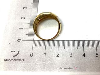 anillo oro 18k con piedra con circonita