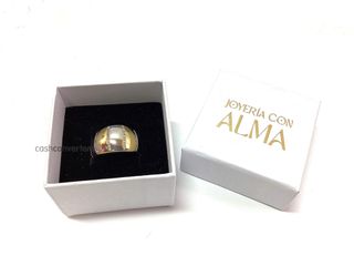 anillo oro 18k con piedra con circonita