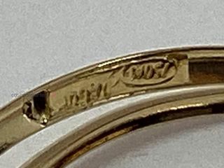 anillo oro 18k con piedra con circonita