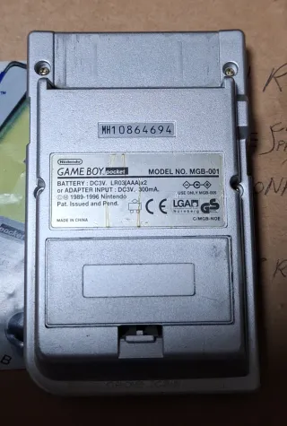 Nintendo Game Boy Pocket Plata