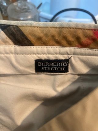 Pantalón Chino Burberry London Talla L Beige