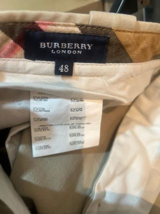 Pantalón Chino Burberry London Talla L Beige