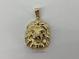 colgante oro 18k con piedra con circonita