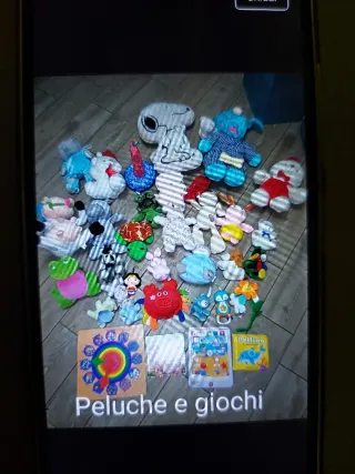 Lotto peluche e giochi per bambini