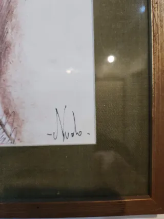 Quadro donna con cornice