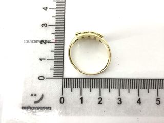 anillo oro 18k con piedra con circonita