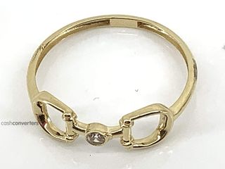 anillo oro 18k con circonita