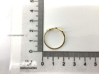 anillo oro 18k con circonita