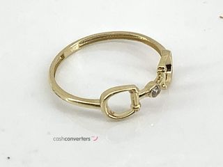 anillo oro 18k con circonita
