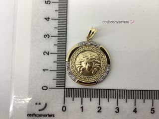 colgante oro 18k con circonita