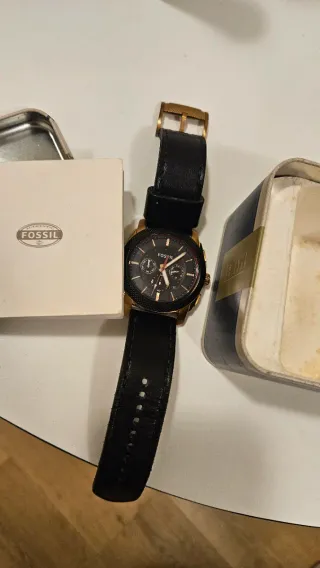 Reloj Fossil FS5120 Negro y Dorado