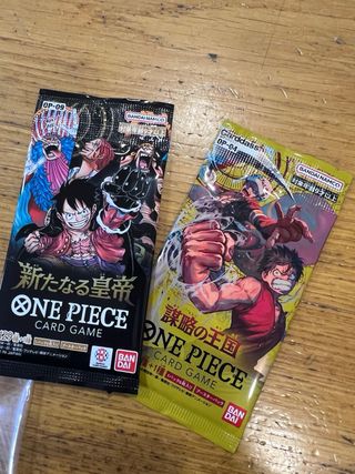 2 Boosters One Piece Card Game OP-04 e OP-09