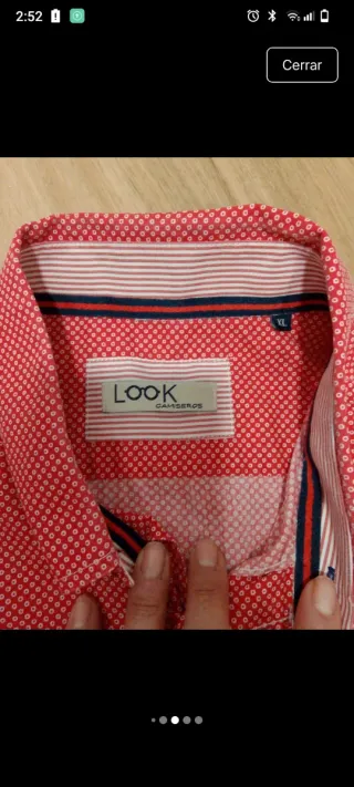 Camisa chico rosa talla XL