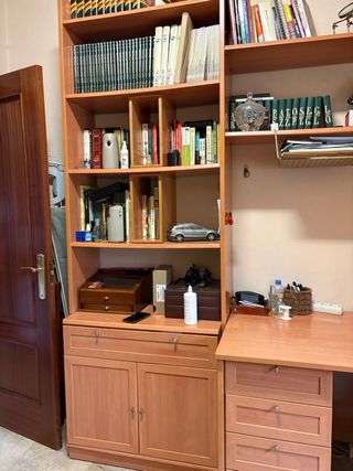 Mueble de estudio completo madera