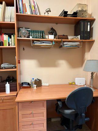 Mueble de estudio completo madera