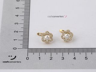 pendientes oro 18k con piedra con circonita