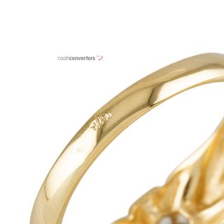 anillo oro 18k con piedra con circonita t. 27 (21,33 mm)