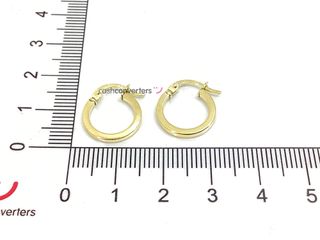 argollas oro 18k