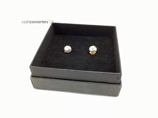 pendientes oro 18k con piedra con perla