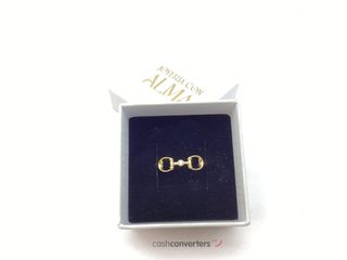 anillo oro 18k con circonita