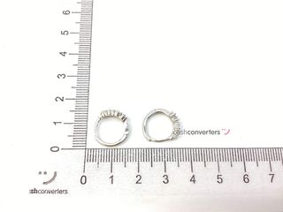 argollas plata 925mm con piedra con circonita