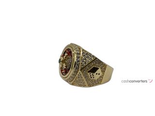 sello oro 18k con circonita t. 20 (19,1 mm)