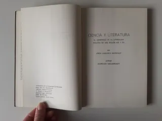 Ciencia y Literatura. Jordi Lamarca Margalef.
