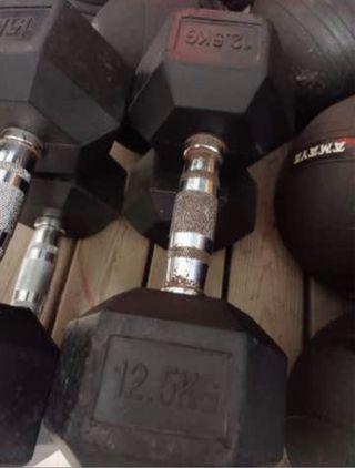 Mancuernas Hexagonales 12,5kg y 15kg
