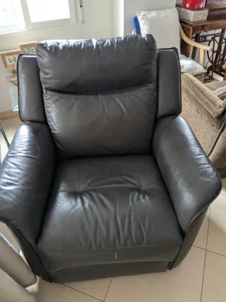 Divani relax elettrici + divano in pelle (set)