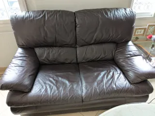 Divani relax elettrici + divano in pelle (set)