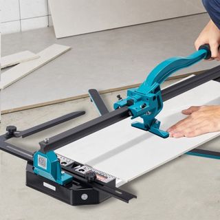 Cortadora de Azulejos Manual, 1200mm, Cortadora de Azulejos de Porcelana Cerámica con Rueda de Corte de Carburo de Tungsteno, Posicionamiento Infrarrojo, Pies Antideslizantes, Carriles Duraderos p...