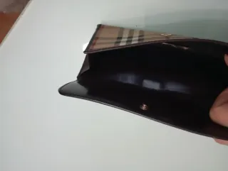 Cartera Burberry Haymarket Check