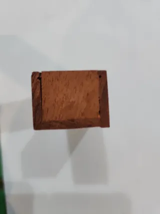 Scatola in legno decorata vintage