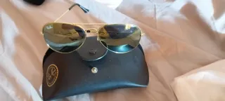 Gafas Ray-Ban Polarizadas Aviador Dorado