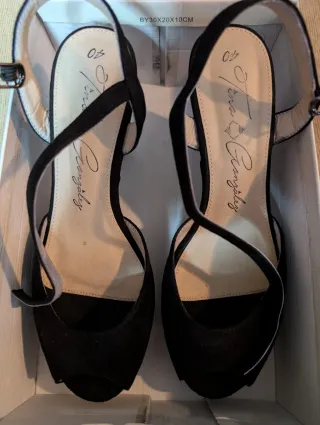 Sandalias Tino González Negras - Talla 40