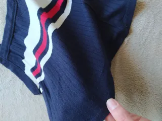 Crop top Bershka rayas azul marino talla XS