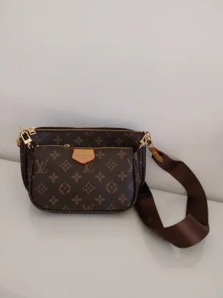 Bolsita Louis Vuitton Marrón y Dorada