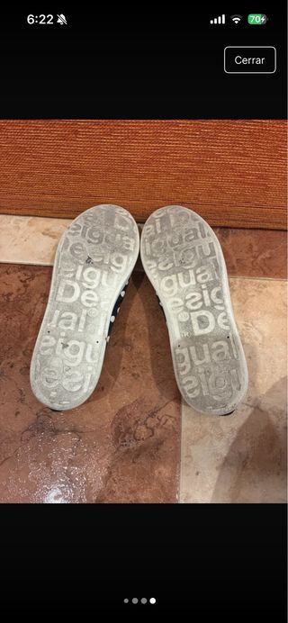 Zapatillas Desigual Talla 39 Lunares Flores