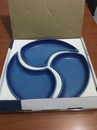 Vassoio di porcellana Tognana Tavola & Colore Blu