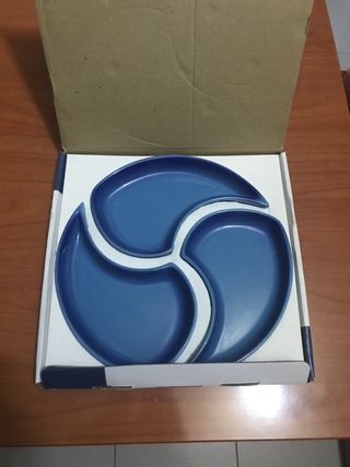 Vassoio di porcellana Tognana Tavola & Colore Blu
