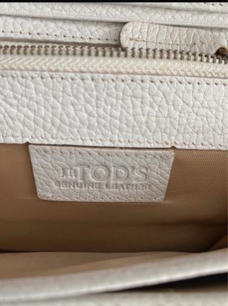 Portafoglio Tod's in pelle bianca