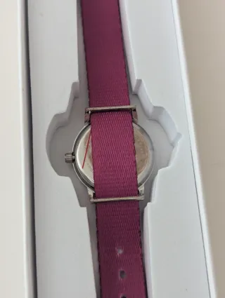 Reloj infantil mariposa rosa