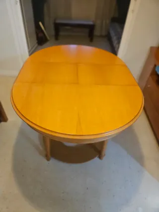 Mesa camilla redonda madera