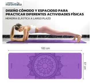 Esterilla Yoga Mandala Morada