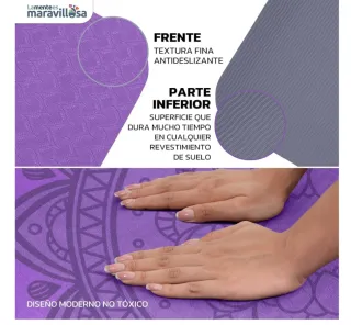 Esterilla Yoga Mandala Morada