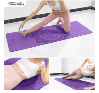 Esterilla Yoga Mandala Morada
