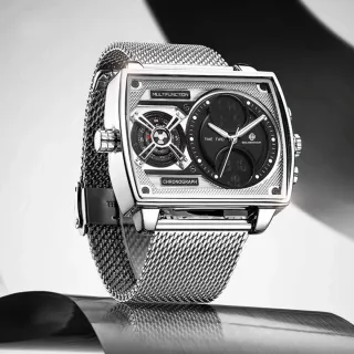 Reloj Goldenhour Multifunción Acero Inoxidable